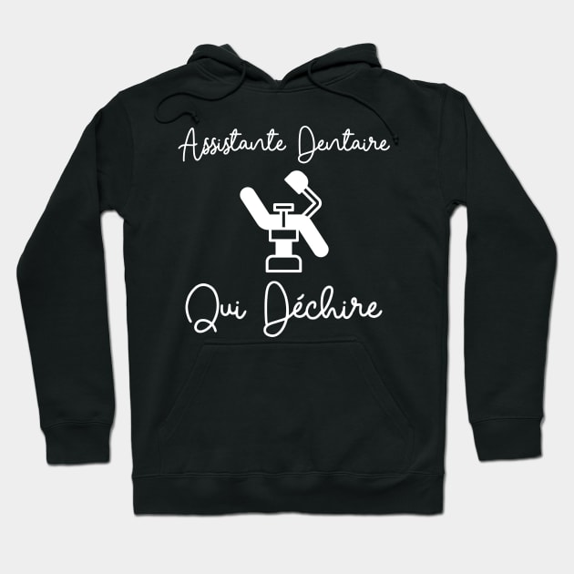 Assistante Dentaire qui Déchire Hoodie by Iconic Design